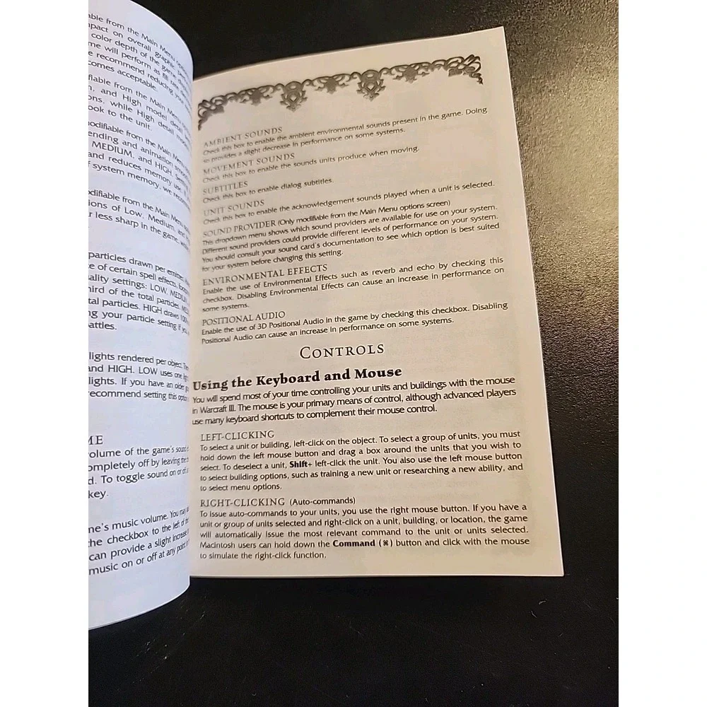 Warcraft 3 III‎ Reign of Chaos PC Game Manual ONLY